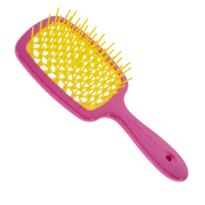 Janeke Superbrush Fuchsia with Yellow Pins Janeke-Superbrush-Fuchsia with Yellow Pins
